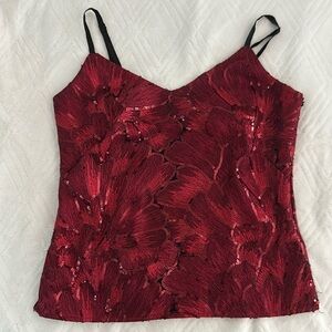 WHBM red sequin top